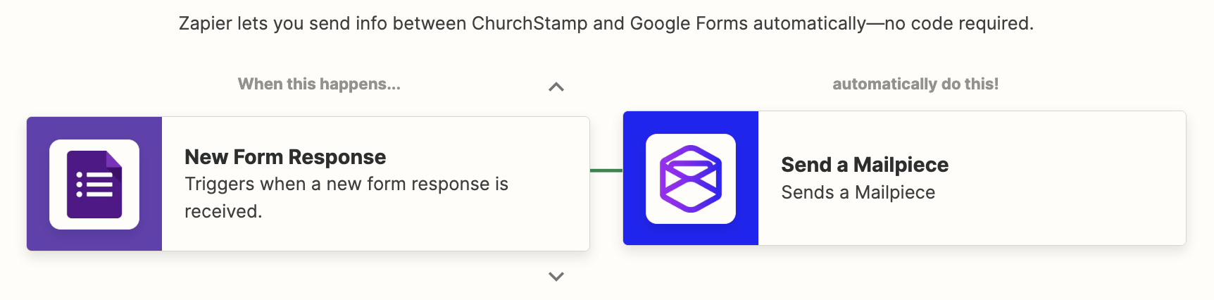 Church Stamp integrates with Google Forms
