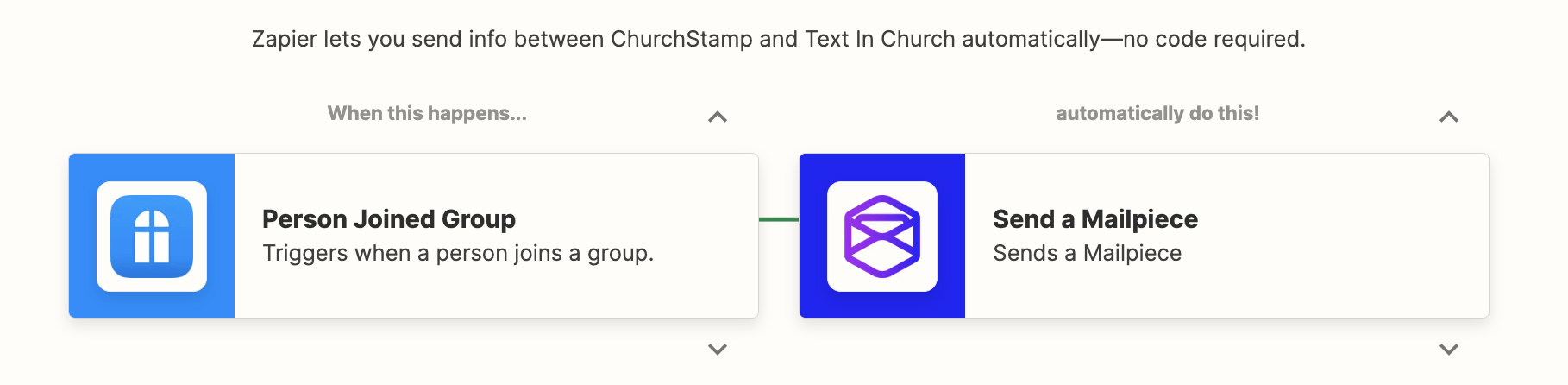 Send Postcards With ChurchStamp and TextInChurch